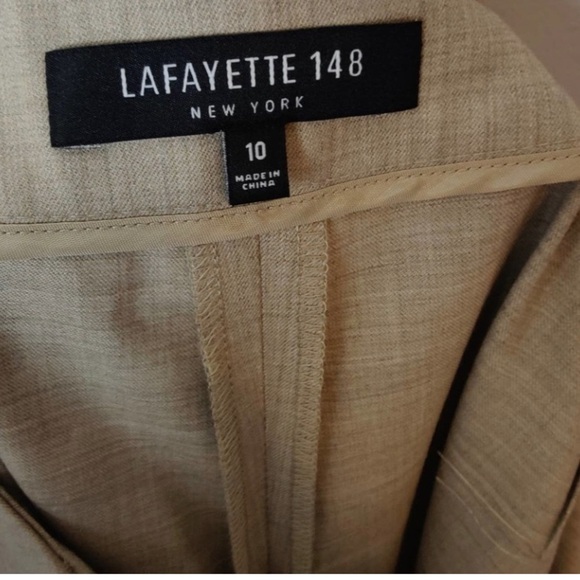 Lafayette 148 Pants Womens size 10 Khaki - Picture 3 of 7
